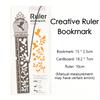 Hollow Bookmark Ruler Creative Beautiful Resistant Painting Drawing Ruler for Students To Learn School Campus Office Stationery