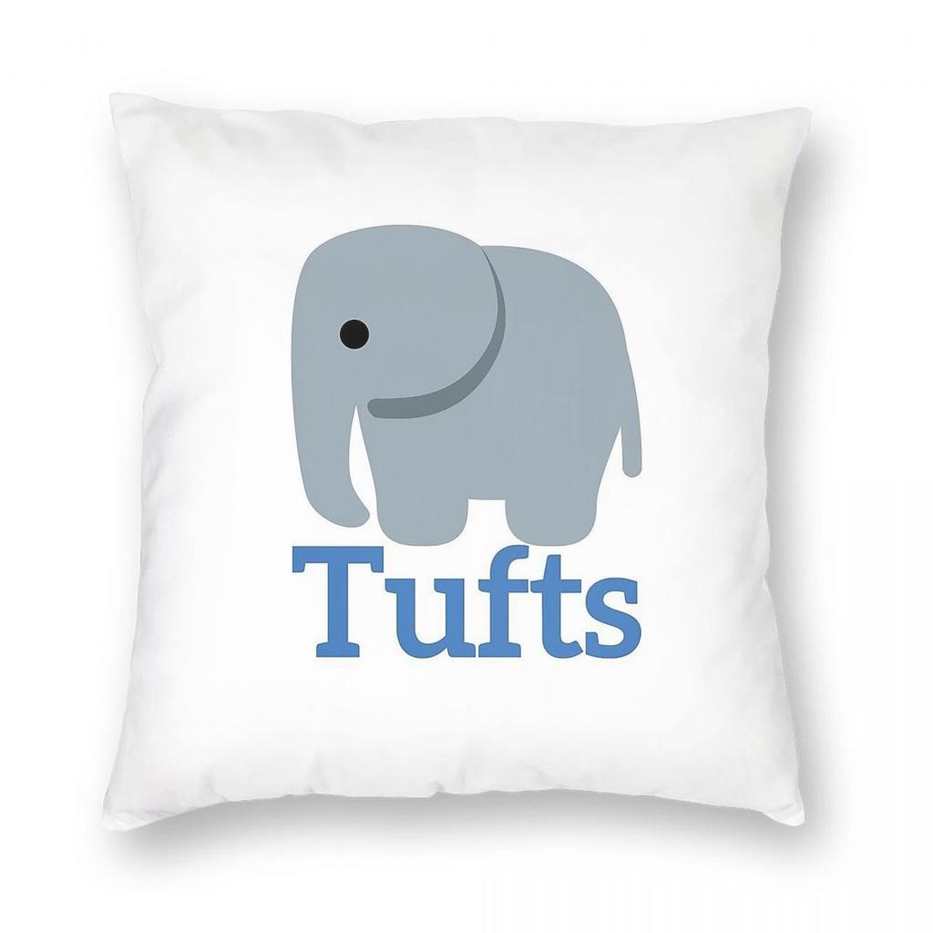 Tufts Elephant Jumbos Square Pillowcase Polyester Linen Velvet Pattern Throw Pillow Case Sofa Cushion Cover Wholesale