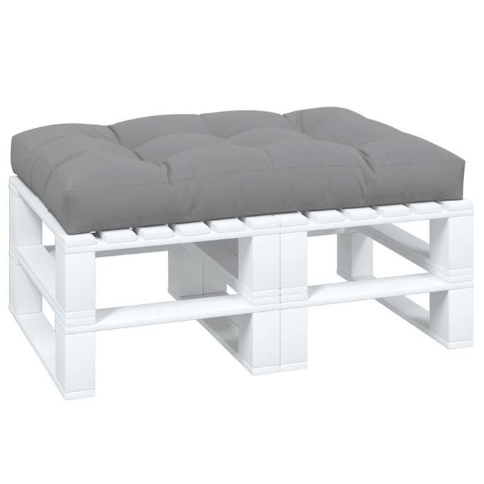 VidaXL Pallet Cushion Grey 120x80x12 Cm Fabric, Cushion, Chair Cushion, Seat Cushion, Outdoor Cushion, 360514