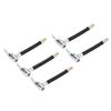 5pcs 10cm Tire Inflator Hose Fast Inflation Leak Free Air Pump Hose Adapter for Car Bike Motorcycle