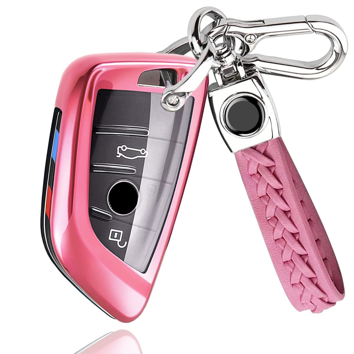 Smart Key Case for BMW 1 2 3 5 6 1 розовый
