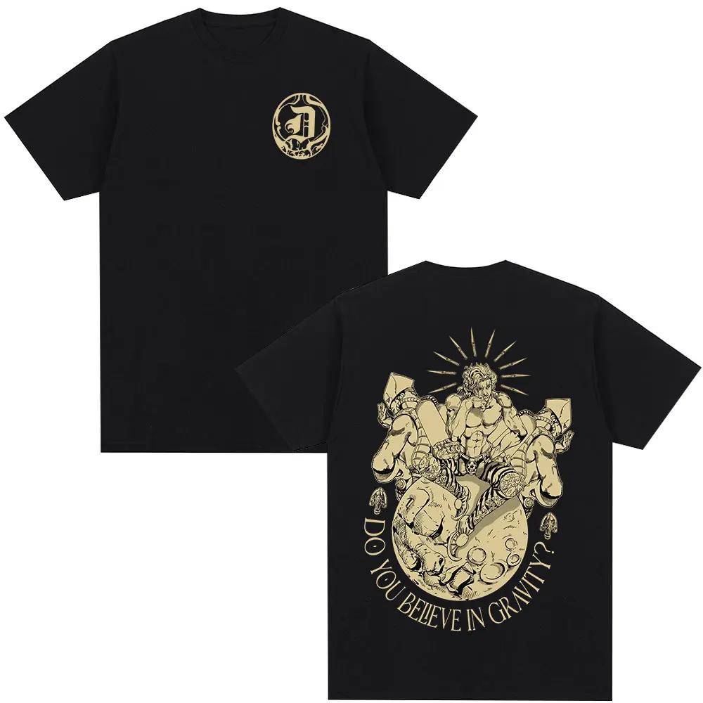 

2026 New Japanese Anime Jojo Bizarre Adventure T-shirt Dio Brando Manga T-shirts Men s Women Cotton Casual Parent-child T Shi... S разноцветный
