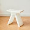 Nordic Plastic Living Room Stool Shoe Changing Bench Plastic Chair Vanity Chair Step Stool Portable Stool Space Saving Furniture