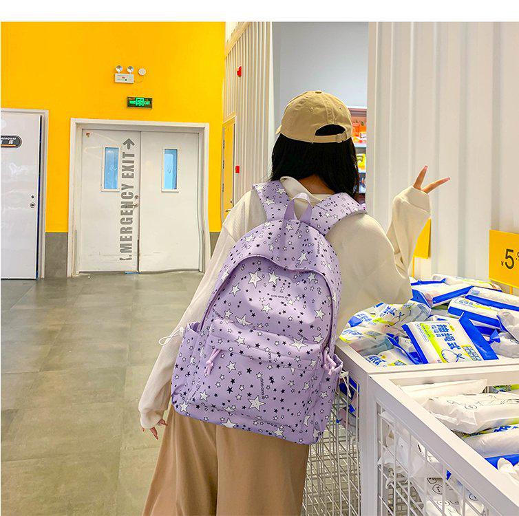 Versatile Japanese & Korean Style Backpack for Girls - Ideal for Junior High, High School, College, Elementary, Mori Style, Five-Star Design.