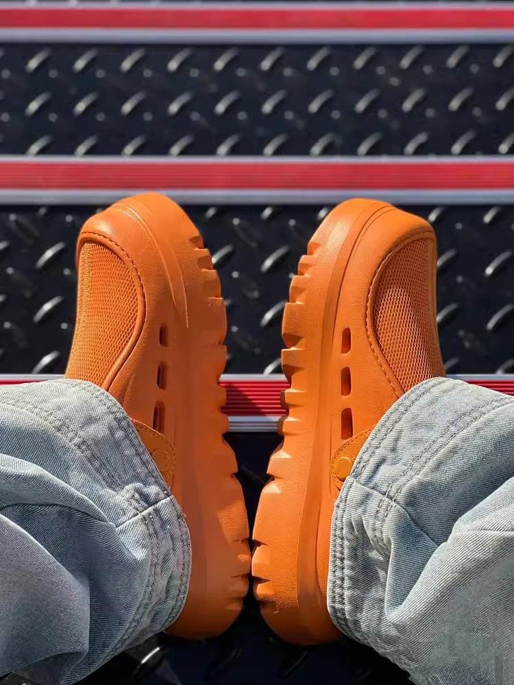 Damen Sandalen mit dicker Sohle und Absatz zum Hineinschlüpfen für Frühling/Sommer 2025