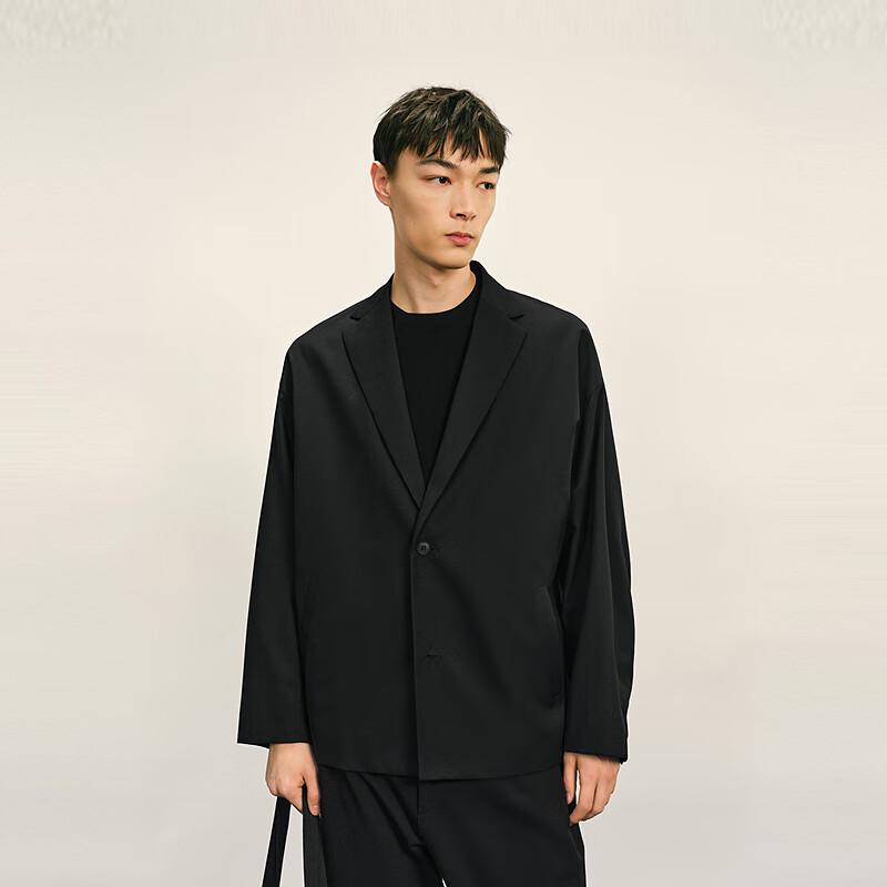 Men's Casual Oversized Wool Blend Suit Jacket