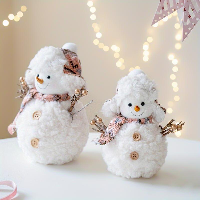1PC Knitted Handmade Christmas Modern Simplicity Ornament Atmosphere Doll Desktop Plush Multi-element Festival