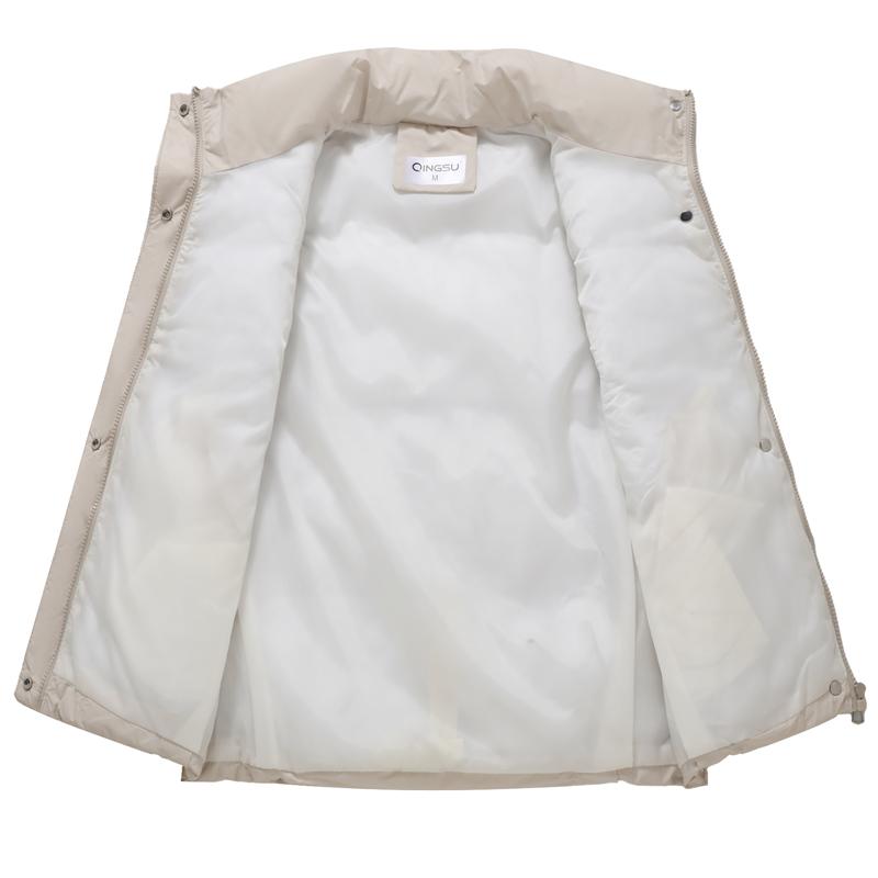 Moda Zima Krótka Kamizelka Kobieta Płaszcze Gruba Ciepła Bez Rękawów Parka Damskie Kurtki