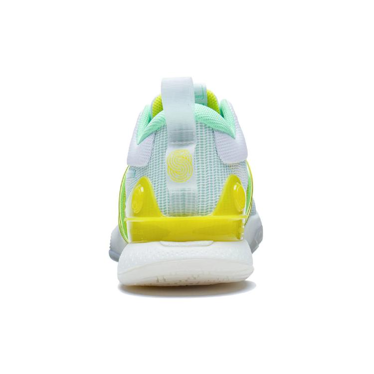 New LINING Flash Strike 8 Summer Edition Basketball Shoes Men Low Top Standard White/Light Mint Green ABAS015-1