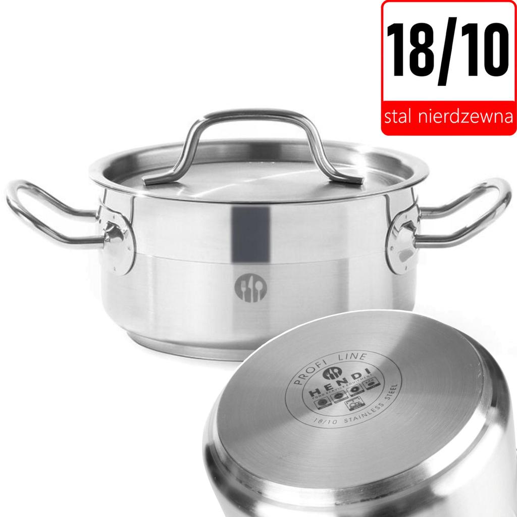 Profi Line low pot with lid 1.5 l diameter 160 x 75 h - Hendi 830000