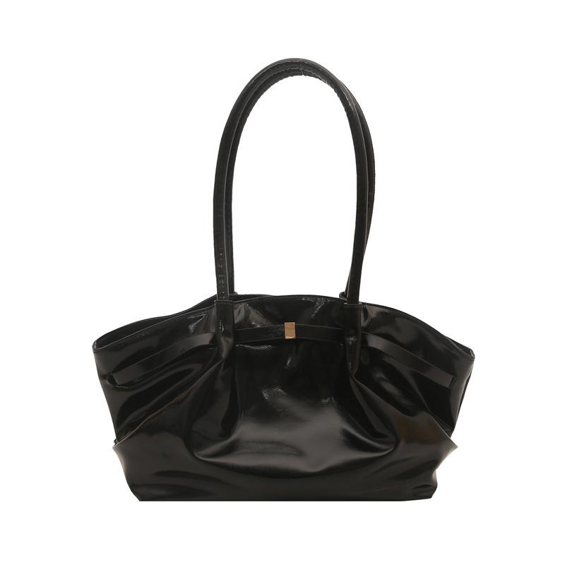 Hand carry fashion spring new trend versatile shoulder bag texture messenger bag simple bucket bag чёрный