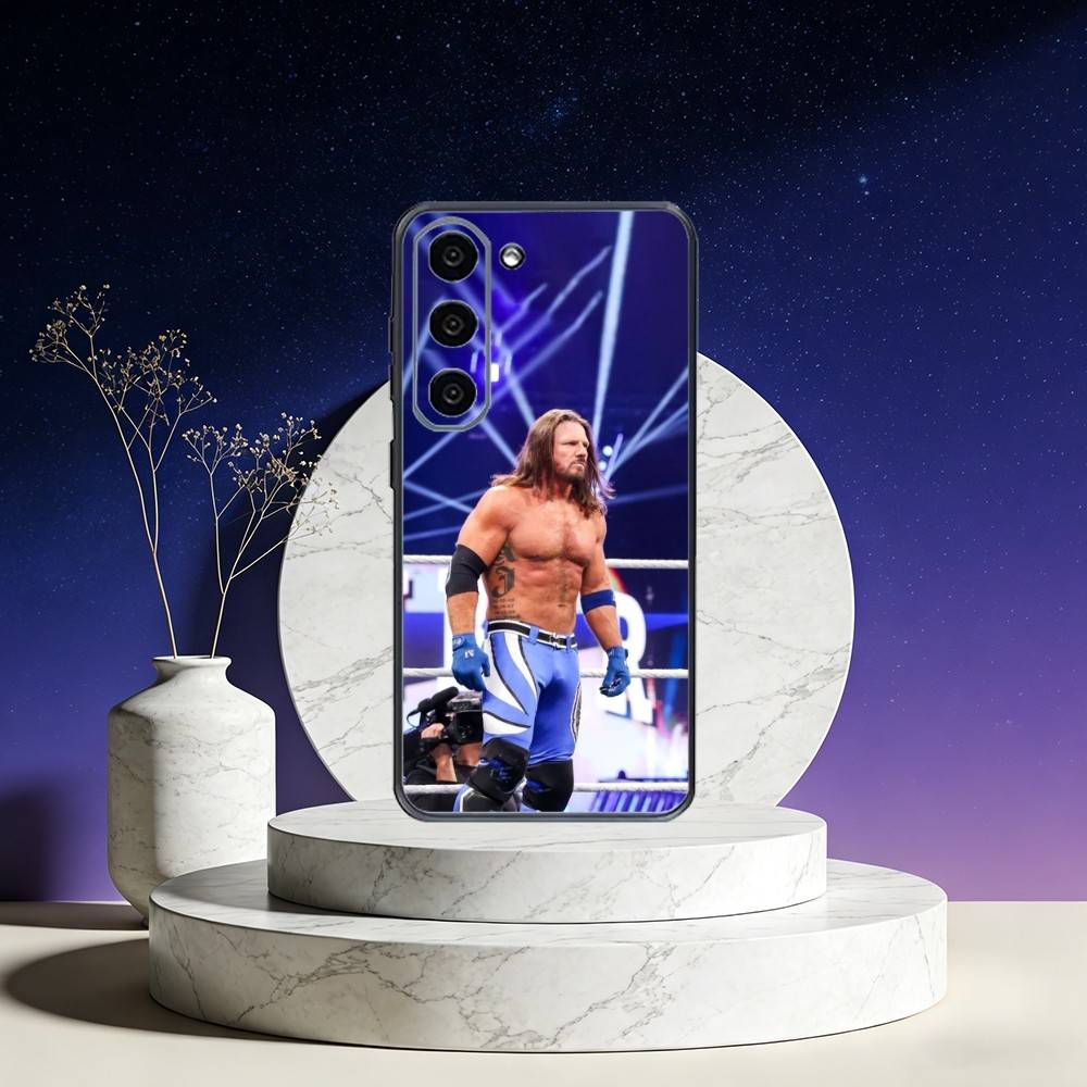 AJ Styles Phone Case For Samsung Galaxy A73,A72,A71,A70,A53,A52,A51,Others Soft Black Cover
