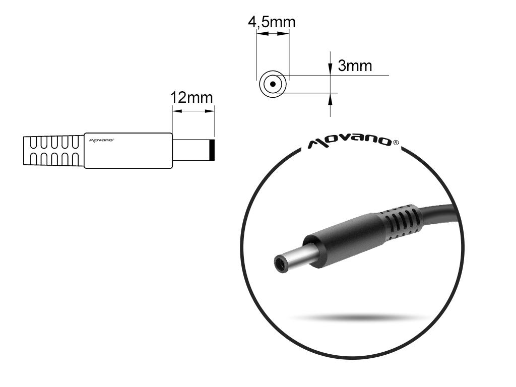Charger For Dell 19.5V 4.62A 90W 4.5X3.0Mm Pin