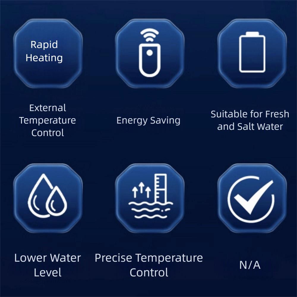 17-34°C Aquarium Turtle Heater LCD Display Low Water Level Fish Tank Submersible Heater Temperature Controller Adjustable