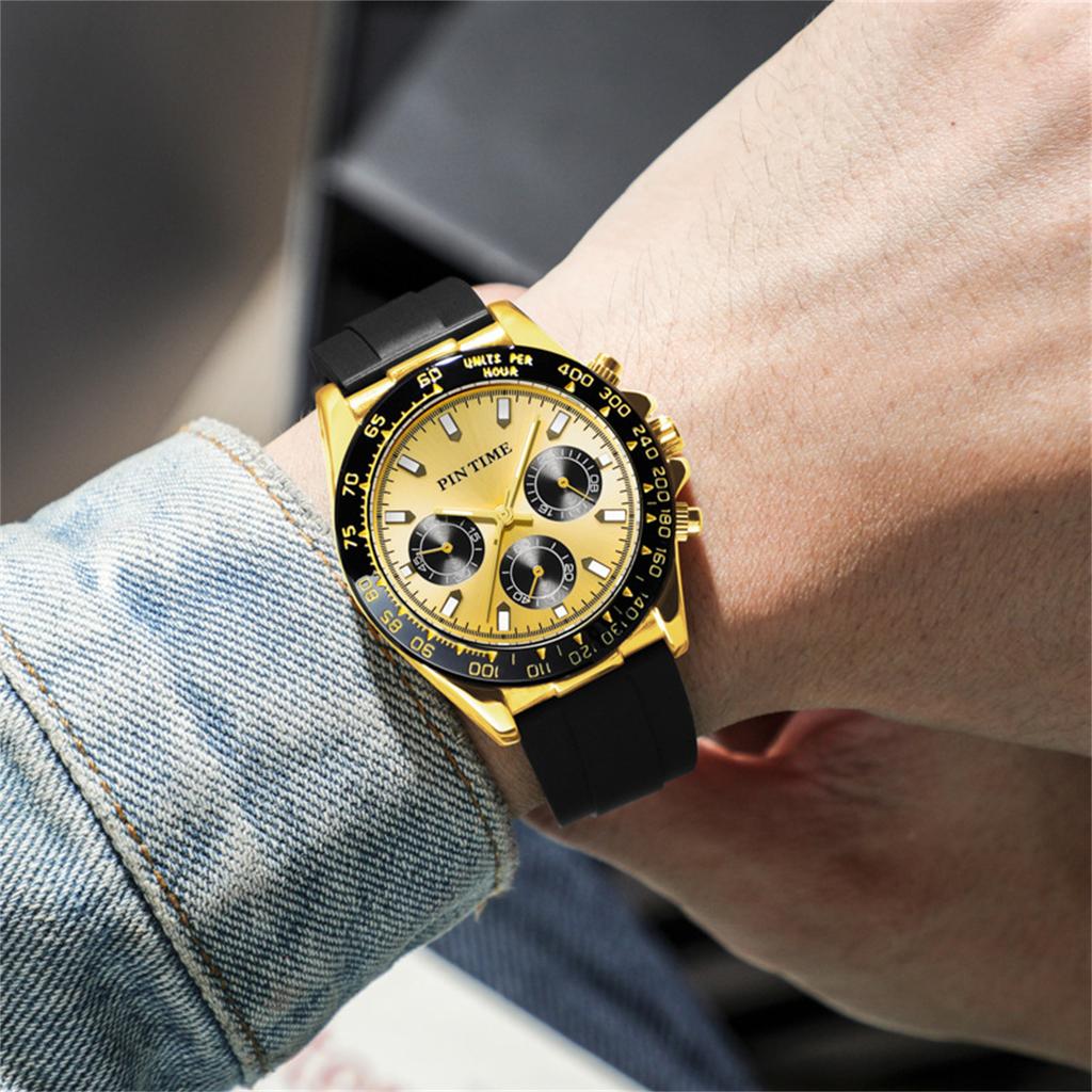 Men's Waterproof Luminous Running Alarm Clock Watch