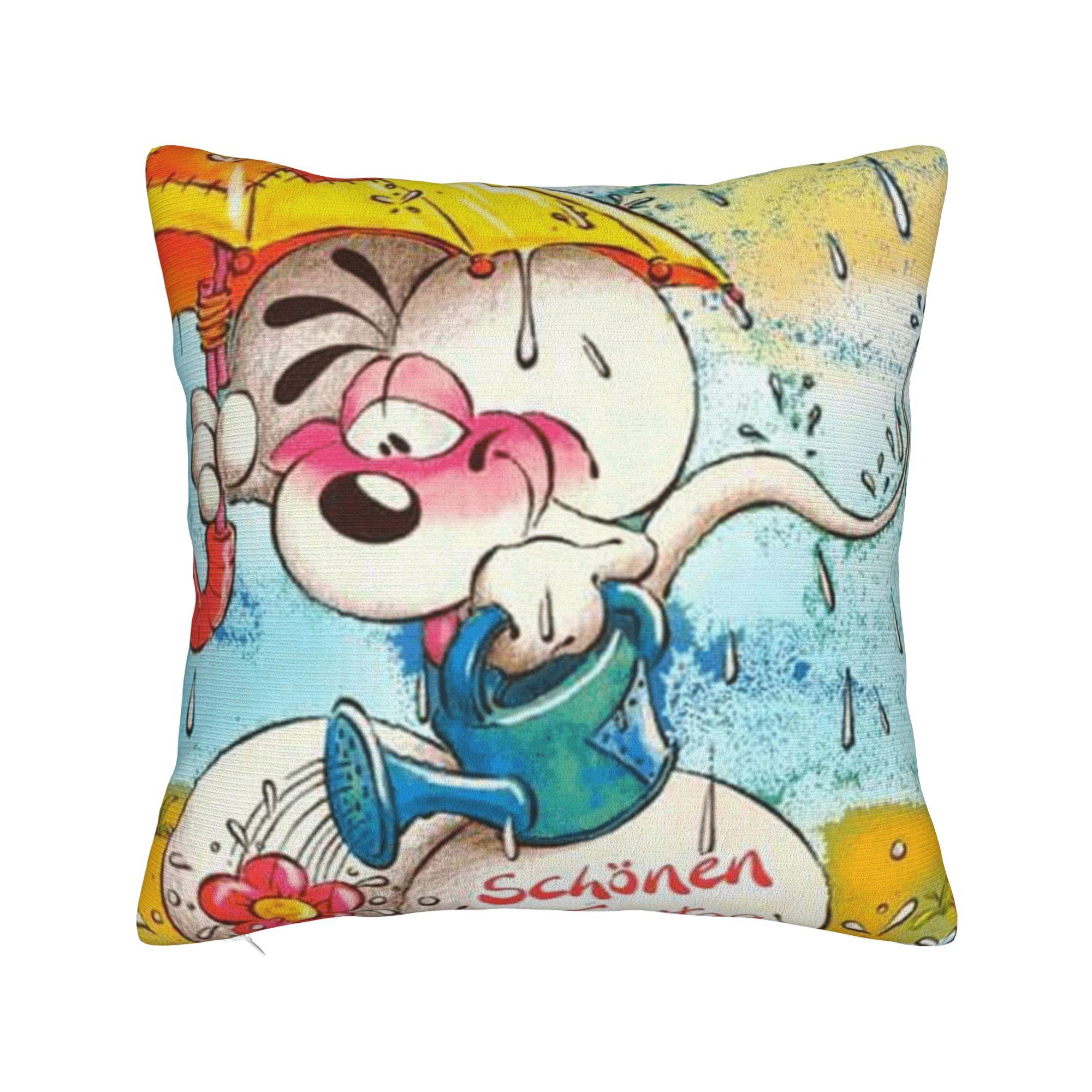 

Diddl Cartoon Pillow Case Design Pillow Cover For Sofa Bedroom Home Decor Fashion Cushion Cover 12x12Inch