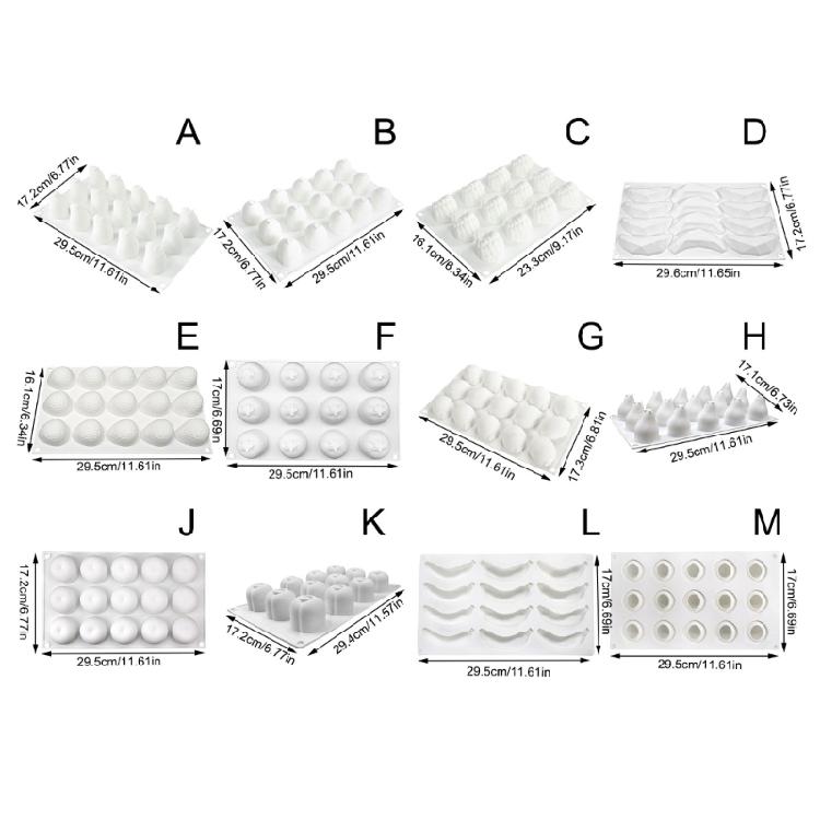 Flexible Baking Molds With 15/12 Fruit Designs Suitable For Chocolate Making Candle Crafting And Dessert Preparation