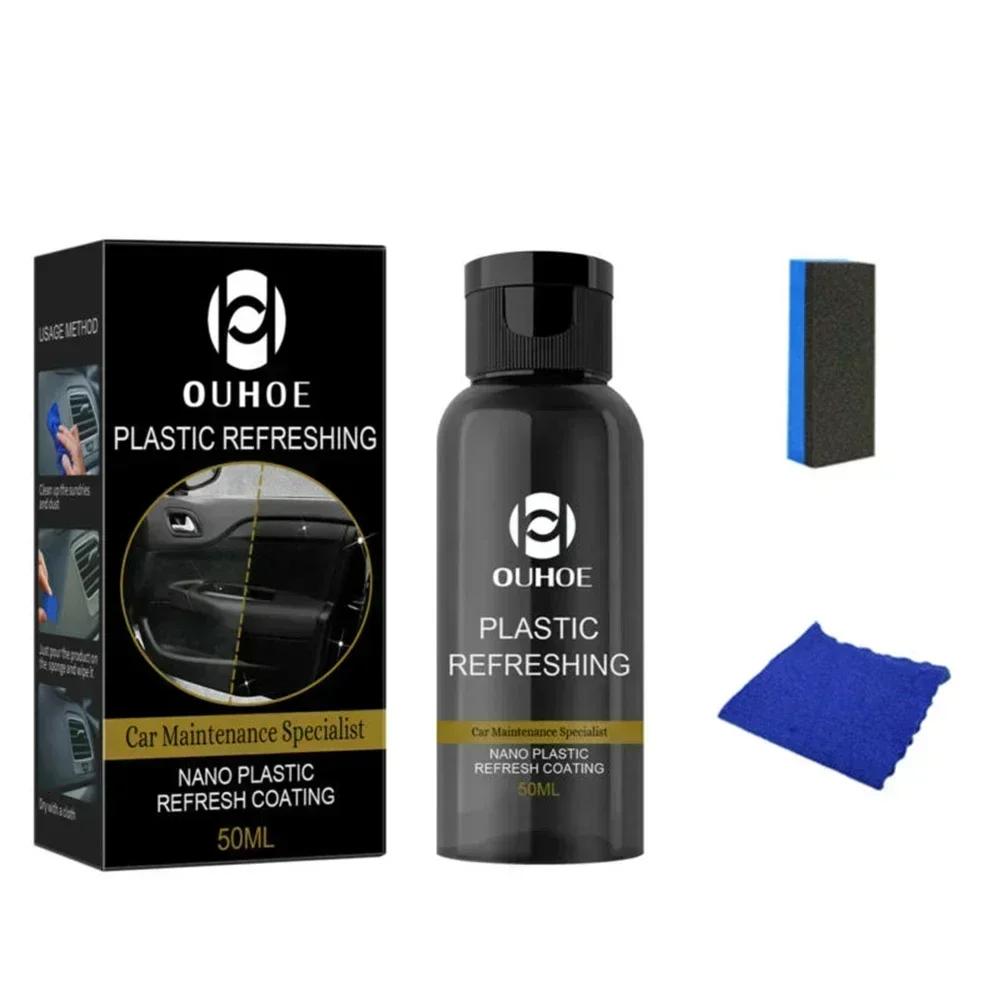 Auto Kunststoff Restaurator Zurück zu Schwarz Glänzend Auto Reinigungs Produkte Auto Renovierung Restaurator Mittel Pflege Für Kunststoffteile