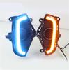 2x Daytime Running Lights LED DRL Fog Lamp w/Turn Signal For Toyota RAV4 2019-22