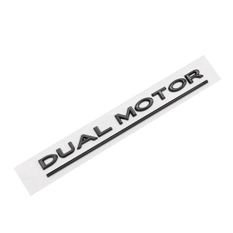 Car SpaceX Dual Motor Sticker Fender Side Decal For Tesla Model Y S 3 X Letters Space Logo Rear Emblem Badge Trunk Accessories