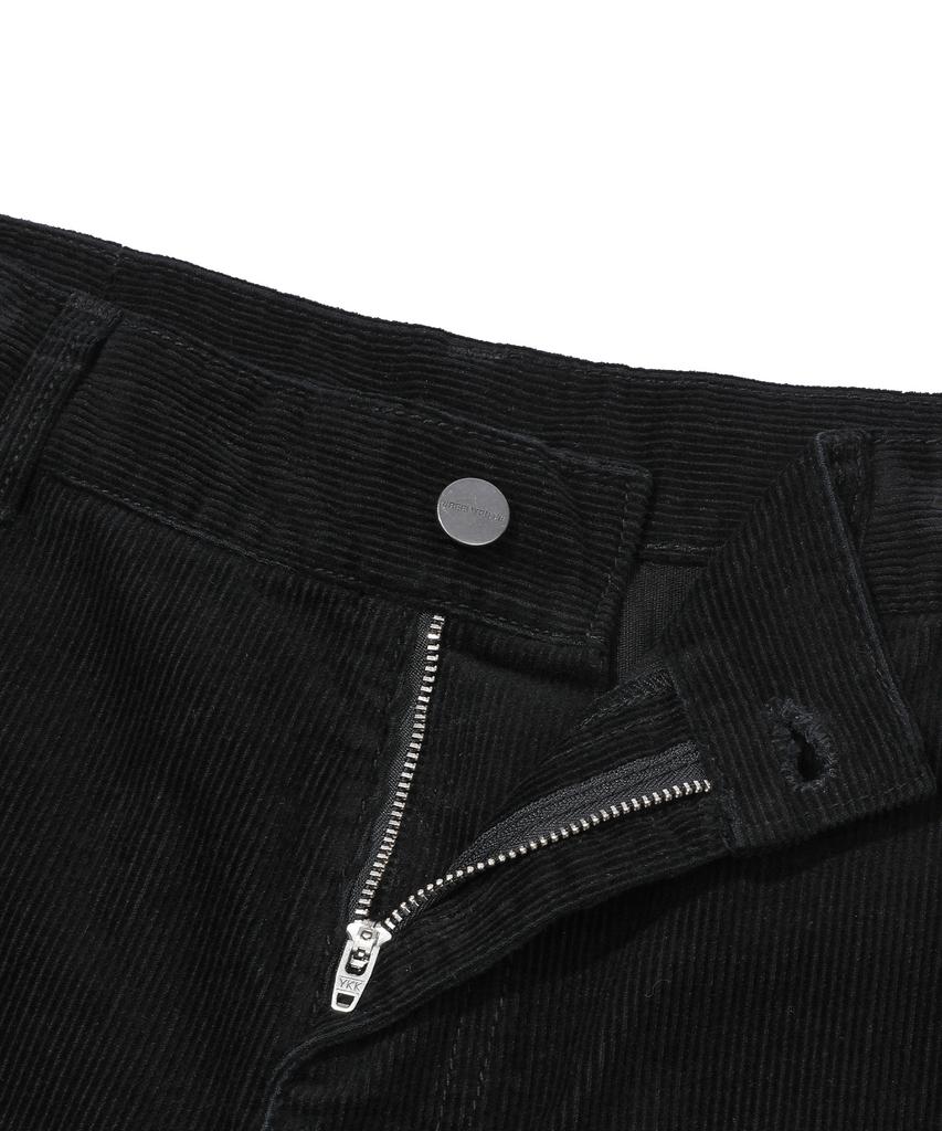 BEENTRILL Basic Corduroy Pants (Black)