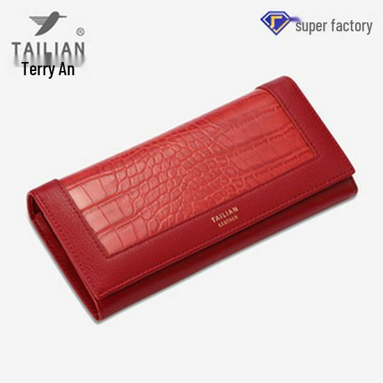 Women's Korean Style Long Wallet with Multi-Card Slots & Zipper Pocket Clutch