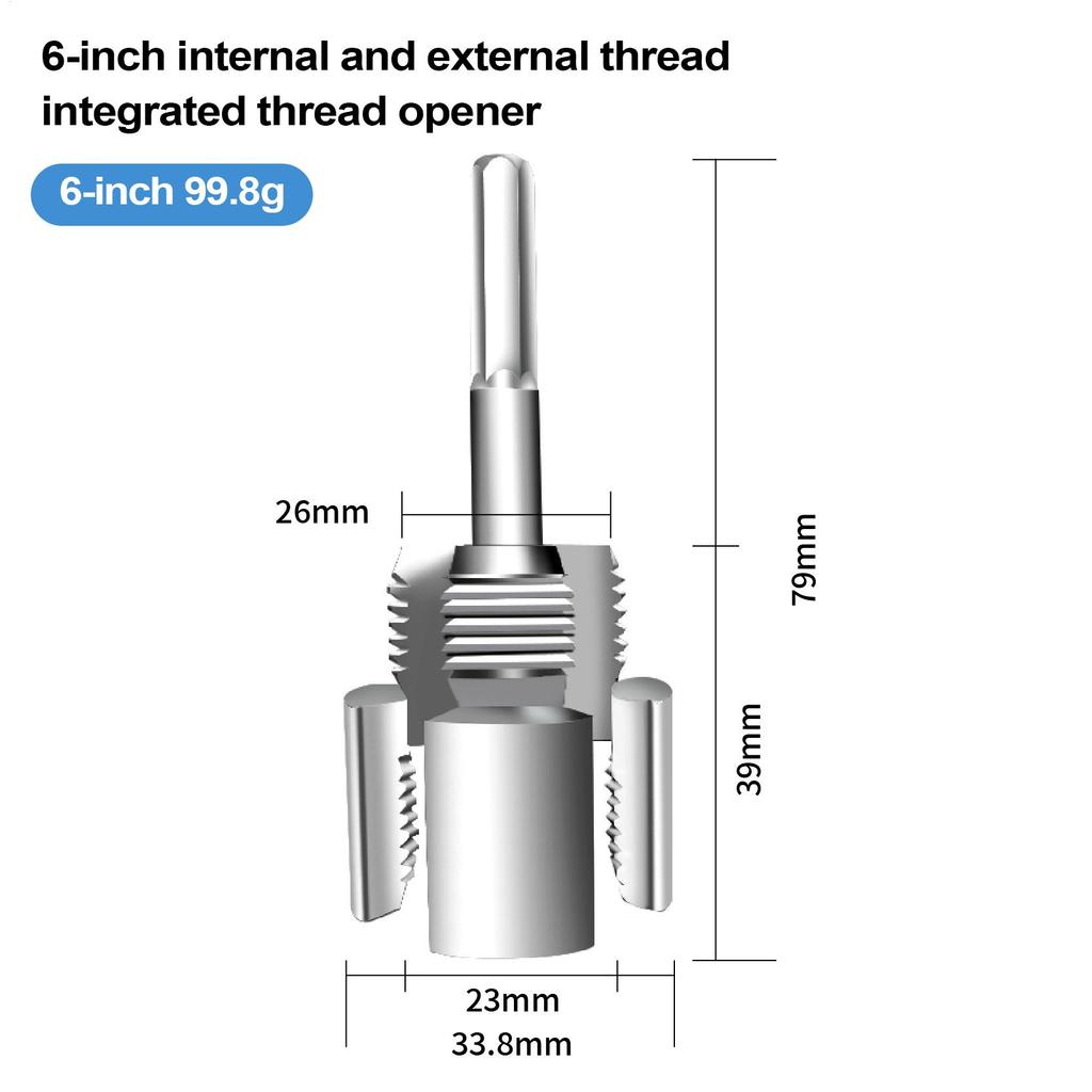 Pvc Pipe Threader Kit 1/2 3/4 Dies Cutter Electric Drill Compatible Pvc Pipe Threader Kit Pvc Thread Maker Tool For Home Repair
