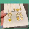 Flower Pendant Necklace With Gold Plating And Zirconia For Elegant Womens Fashion