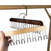 Multifunctional Wooden Hanger & Storage Rack for Clothes, Underwear & Ties