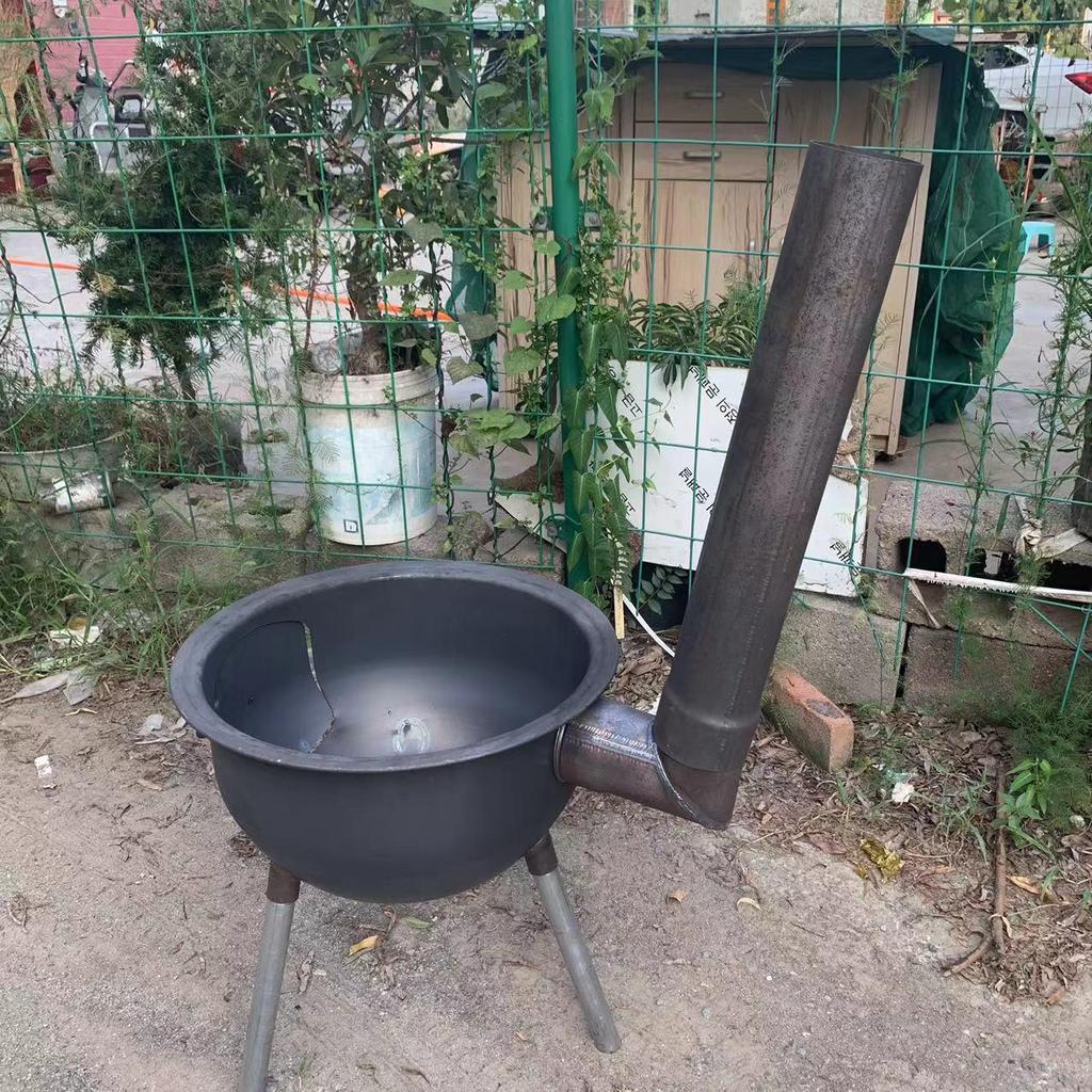 Thickened Steel Elbow for Wood Stove Smoke Outlet Bend Pipe Conversion