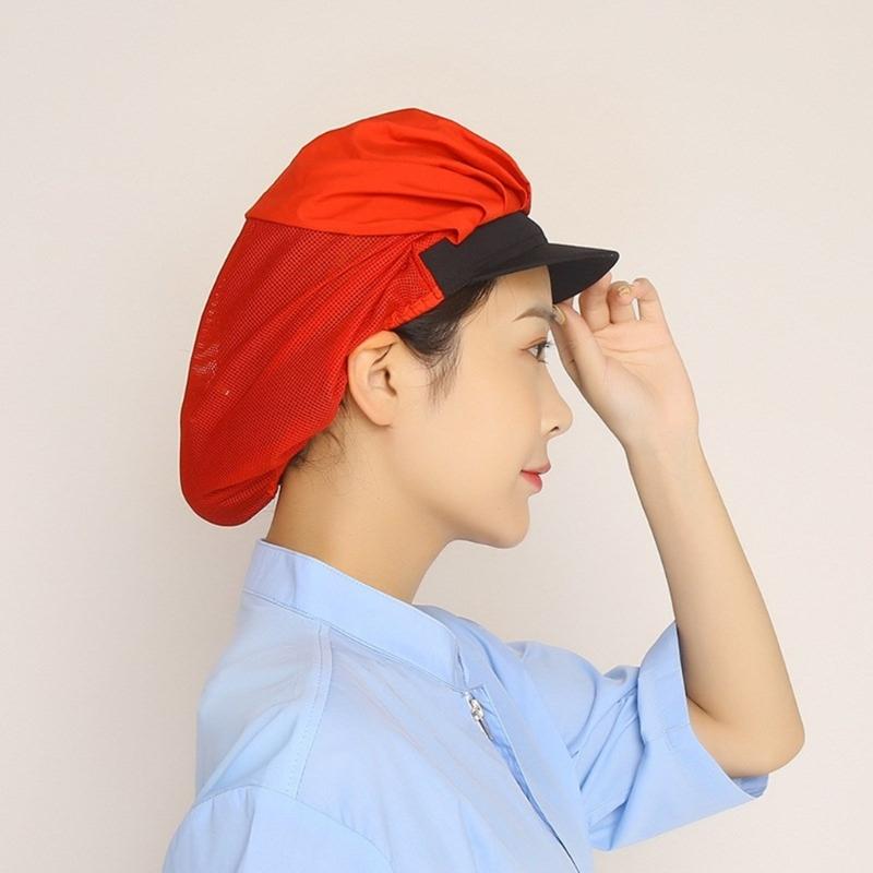 Restaurant Hotel Kitchen Bakery Cooking Cap Unisex Catering Work Hat Dust Proof