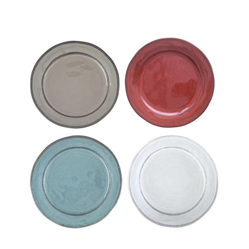 ZISIZ 11-inch White Deep Round Bone China Plate