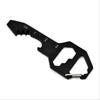 Multi-Use Stainless Steel EDC Keychain - Portable Outdoor Tool, 4-in-1 Bottle Opener/Wrench/Screwdriver/Ruler