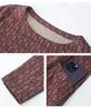 2025 Retro Floral Loose Fit Dress for Women - Spring & Autumn, Round Neck, Perfect for Middle-Aged Mothers
