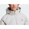 Adidas Warme Bequeme Sportliche Kapuzen-Daunenjacke Unisex Jacken Hellgrau JG5928