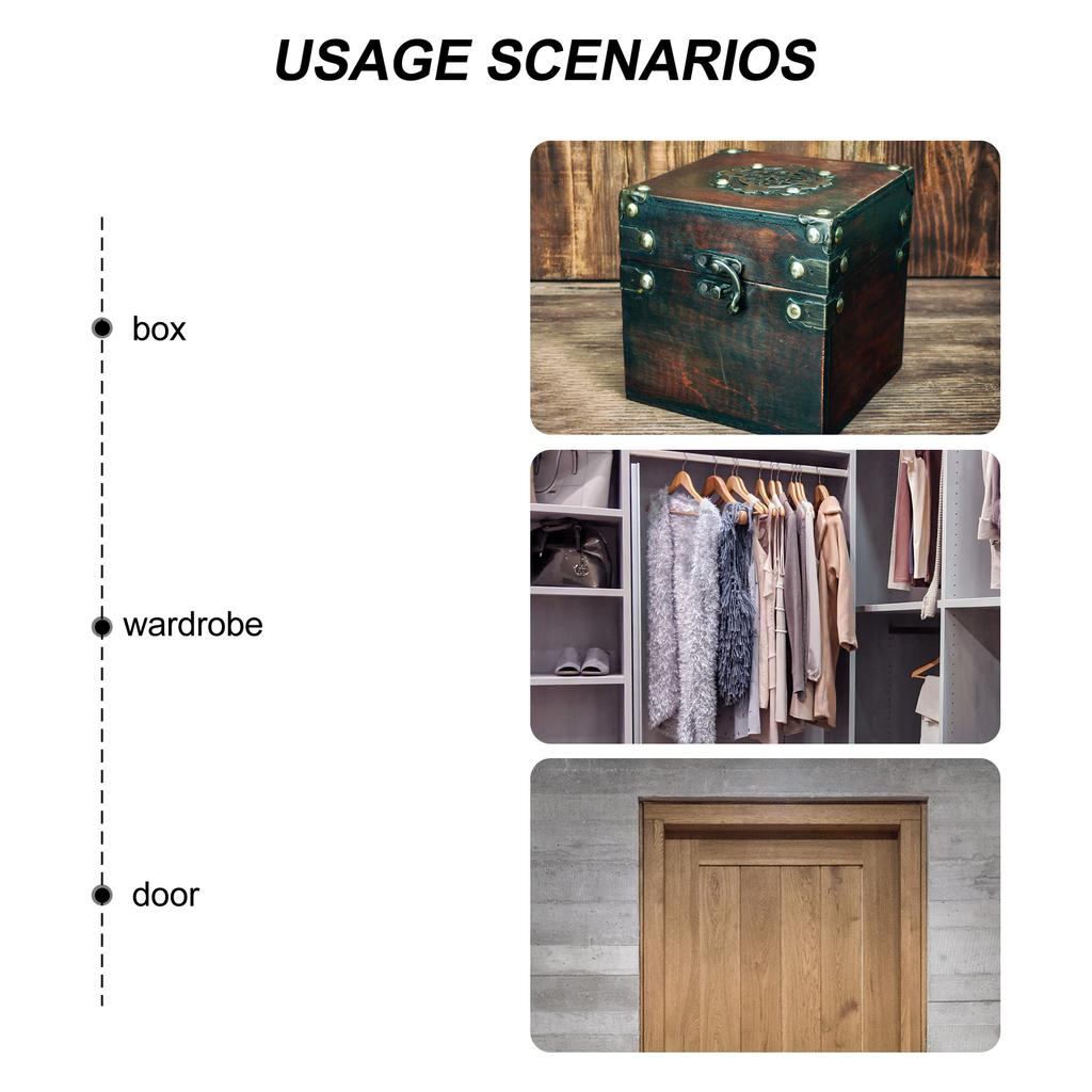 4 Pcs Corner Guard Quick Installation Guards Wardrobe Triangle Decorative Protectors Brass Chinese Style Affordable