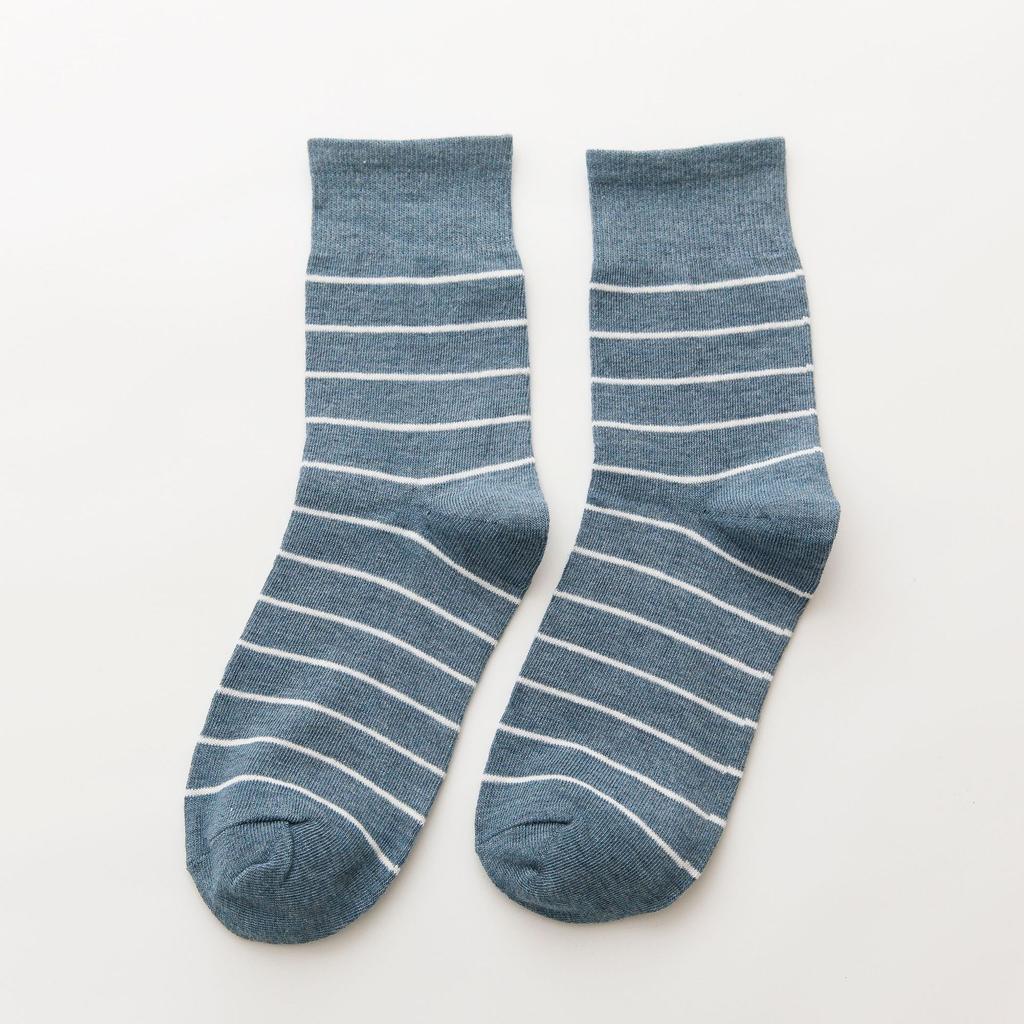 Female Autumn and Winter New Products All Kinds of Striped College Wind Tube Pile Socks