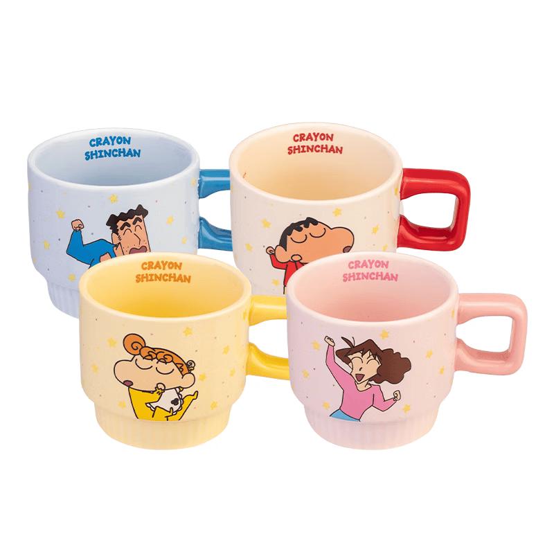 Crayon Shin-chan Family Ceramic Mugs Family Gift Set