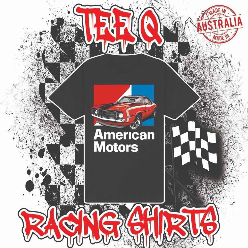 American Motors AMX Black Tee AMC ~ Premium Gildan Cotton Unisex T-Shirt XL