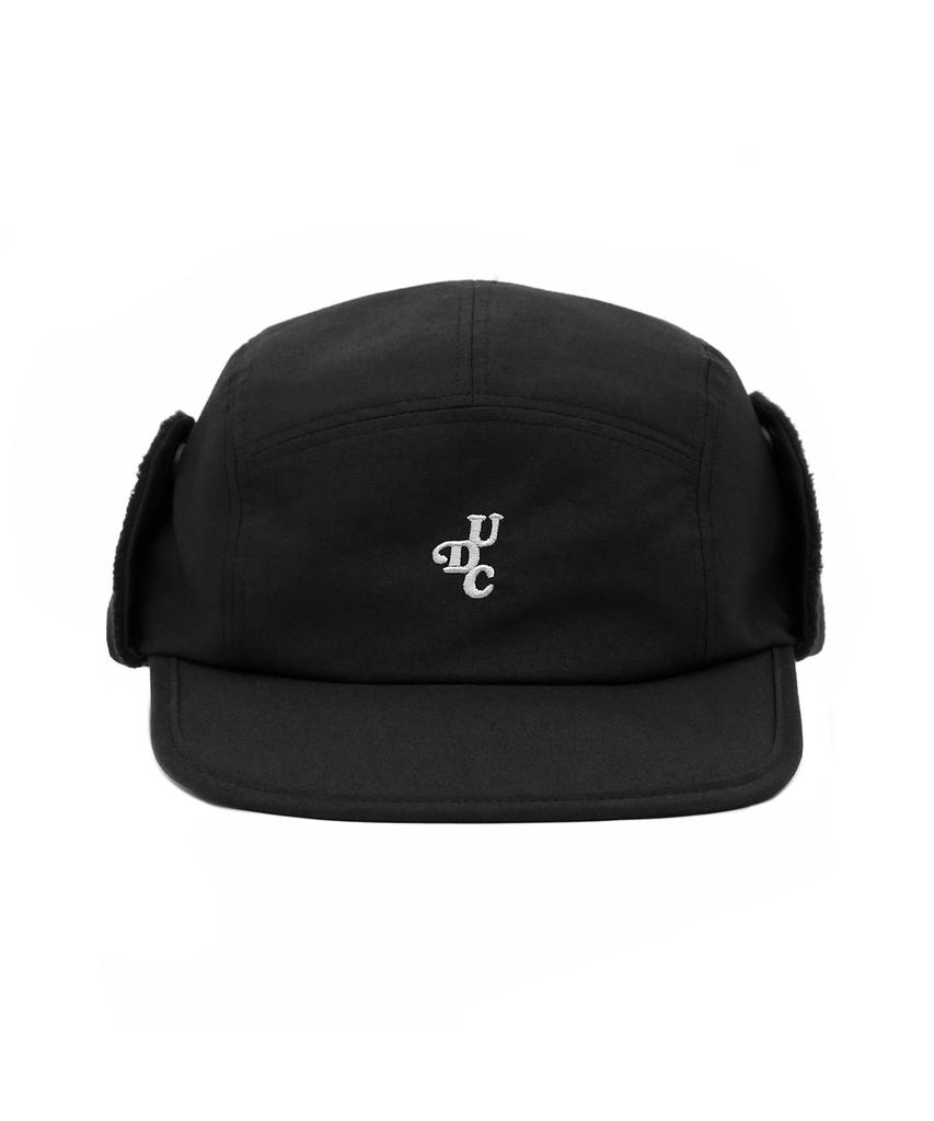 Eondeokeonteulol Winter Thermal Earflap Camp Cap Trapper Hat Earflap Unisex Flat Brim Hat Camp / Original Script / Ear Flap / F Black