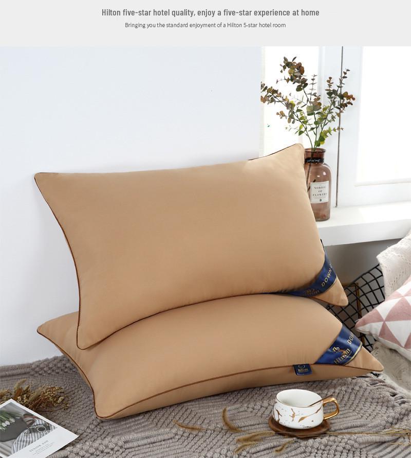 Durable 48x74cm Hotel Pillow Set - High Loft, Plush, Home Gift, Pair of 2