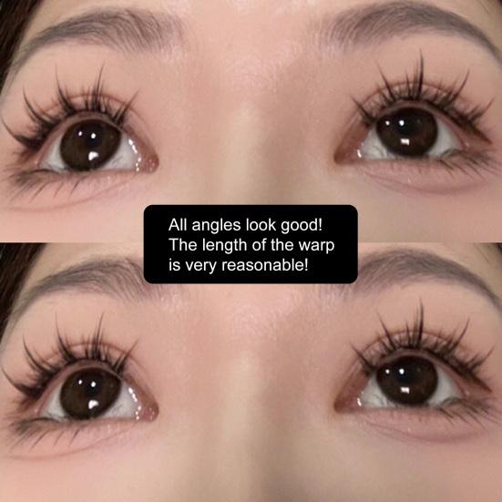 Yousheng 1 Box 9/10/11/12/13mm Künstliche Wimpern Superweich Gute Duktilität Natürlicher Schwung Ultradicke Dichte Falsche Wimpern Augenverlängerung Dick Flauschig