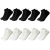 10 Pairs/Lot Breathable Men's Socks Short Ankle Elastic Solid Color Mesh Cotton Business Unisex Sock Plus Size EU38-46