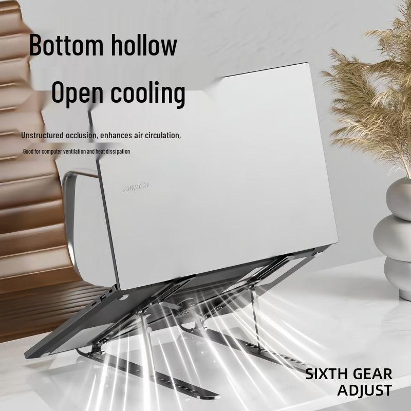 Universal Carbon Steel Laptop Stand for Heat Dissipation and Height Adjustment