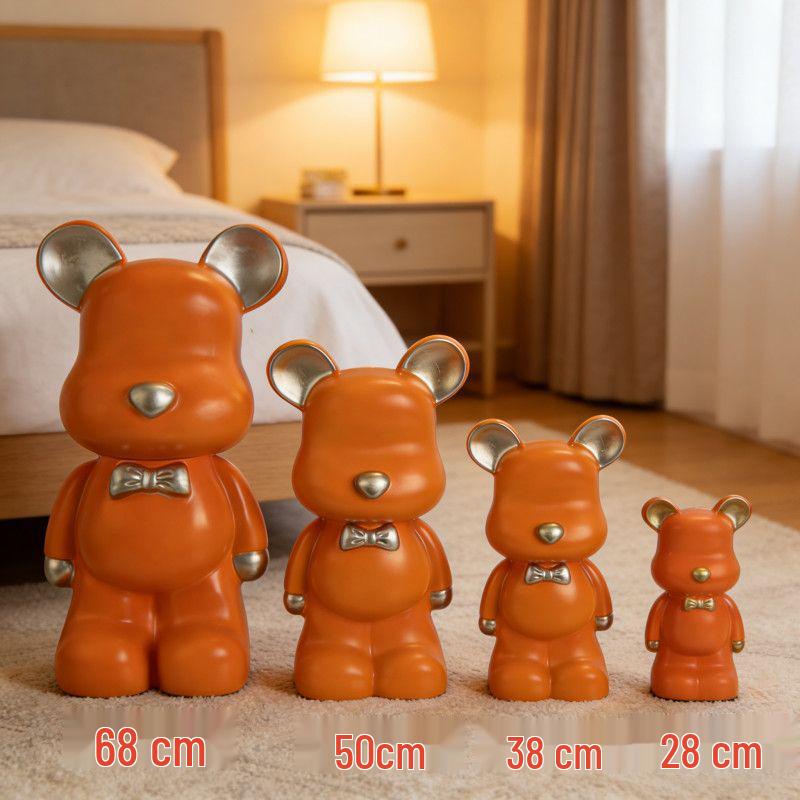 Luxury Large Capacity Bear Piggy Bank for Kids - Decorative Living Room Ornament