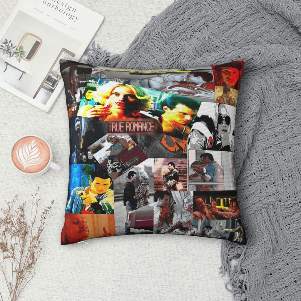 Classic Movie True Romance Pillowcase Polyester Linen Velvet Creative Zip Decor Car Cushion Cover