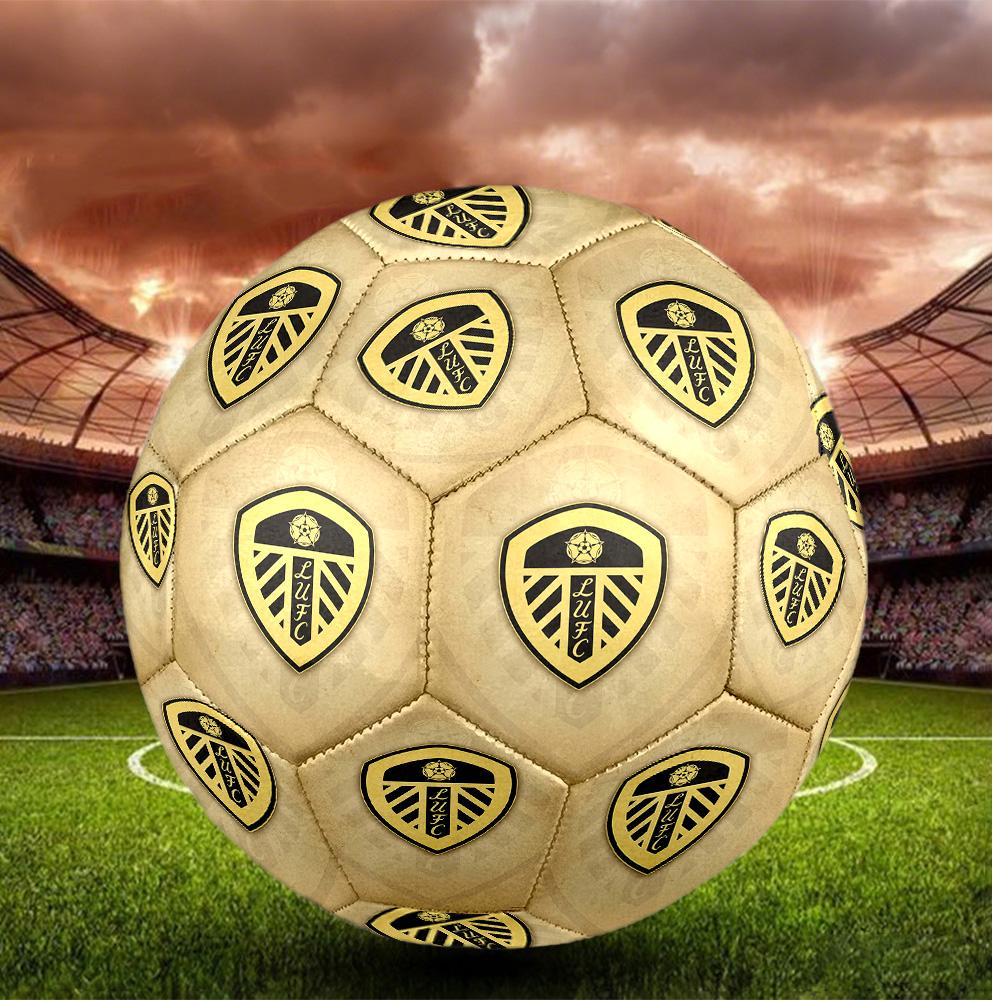 Leeds United Größe 5 Fußball Hohelastischer Fußball Für Outdoor-Wettbewerbe Tägliches Training Spielen