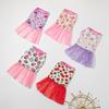 Source Factory Summer Pet Puppy Cute Princess Dress New New Dog Cartoon Skirt Pet Clothing