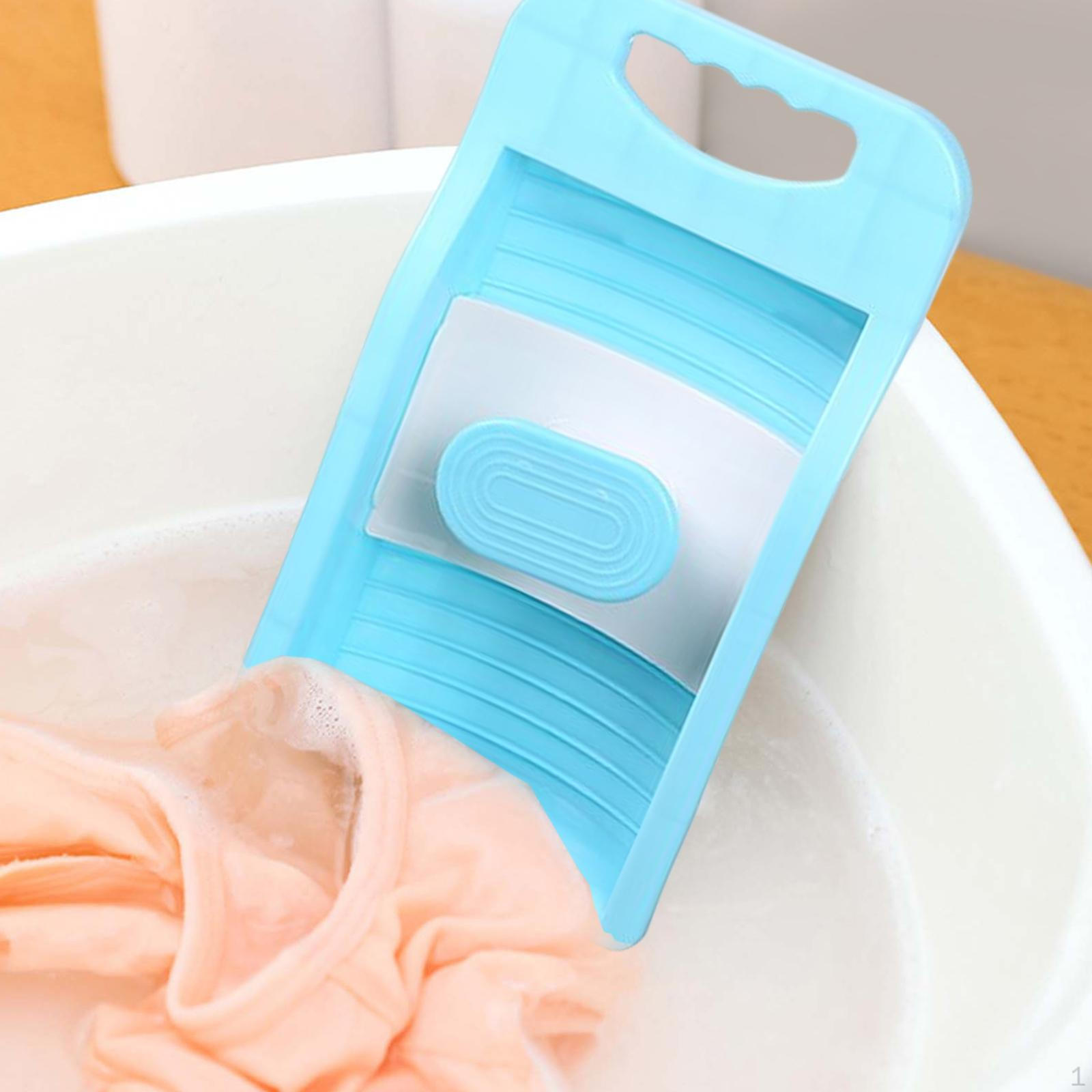 

Hand Wash Clothes Washboard Cleaning Tool for Bathroom Accessories Baby Dolls Socks Blue-18cmx32cmx8cm
