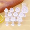 3/4Pcs Plum Flower Pentagram Love Heart Cake Plunger Fondant Cookie Cutter Mold Baking Decorating Biscuit Stamps Kitchen Tools